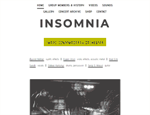 Tablet Screenshot of insomniasounds.com